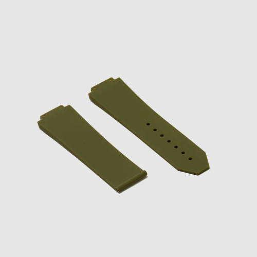 Rubber Strap for Hublot Big Bang - Olive Green