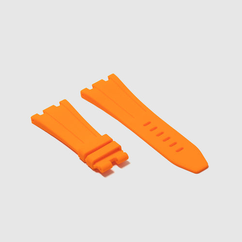 Rubber Strap for Audemars Piguet 42mm Royal Oak Offshore (Tang Buckle) - Tangerine Orange