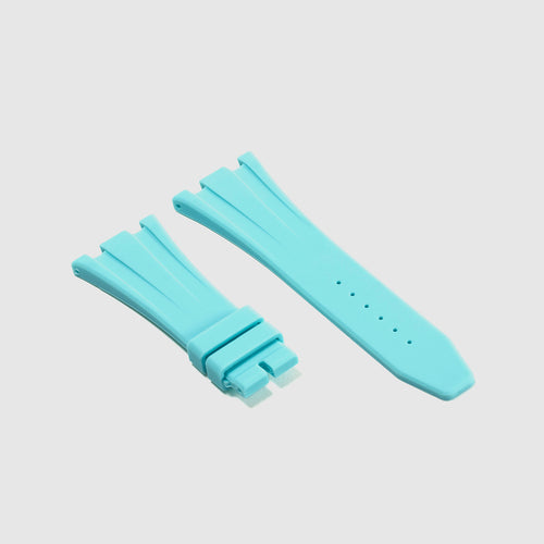 Rubber Strap for Audemars Piguet 42mm Royal Oak Offshore (Deployant Clasp) - Seafoam Blue