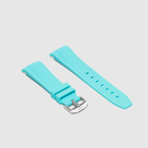 Rubber Strap for Rolex Datejust 41 - Seafoam Blue