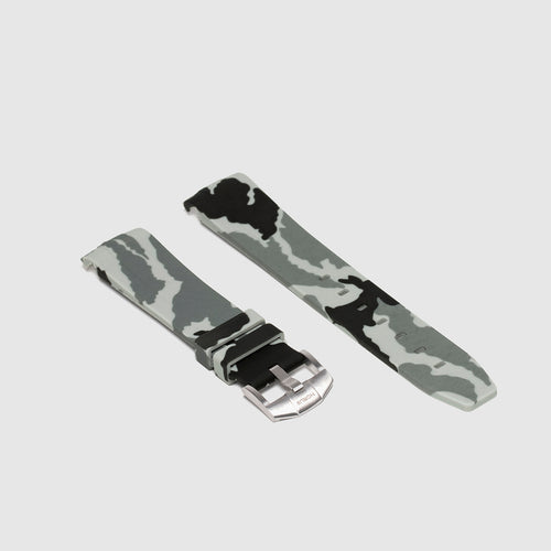 Rubber Strap for Rolex Submariner - Snow Camo