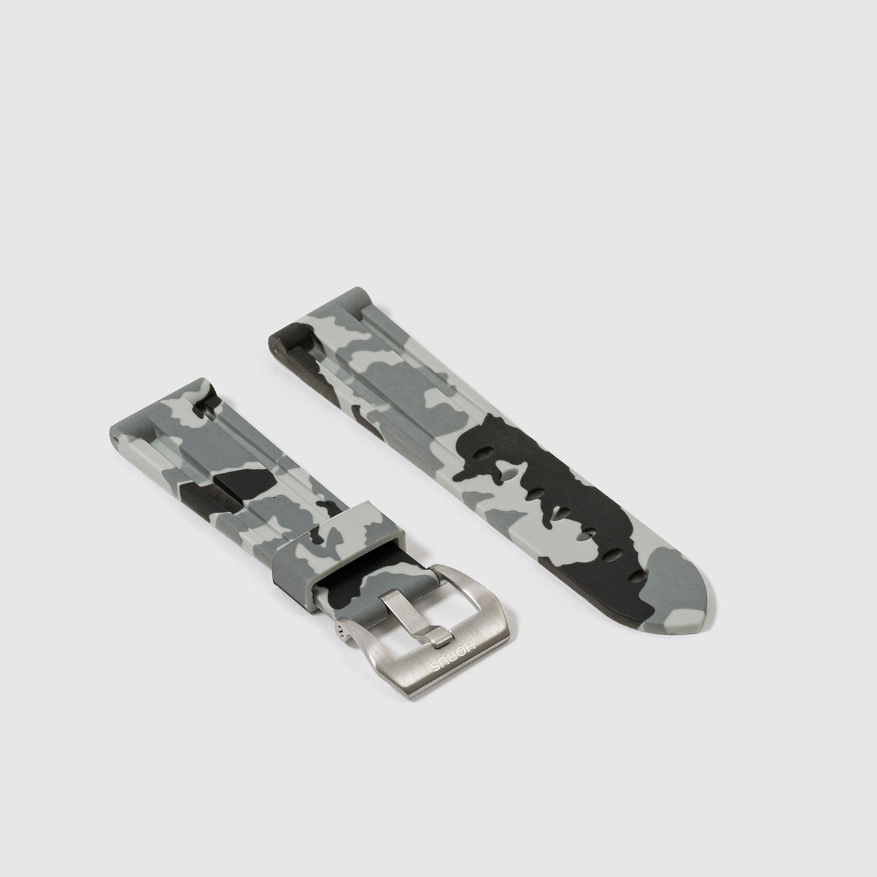 Rubber Strap for Tag Heuer Monaco - Snow Camo