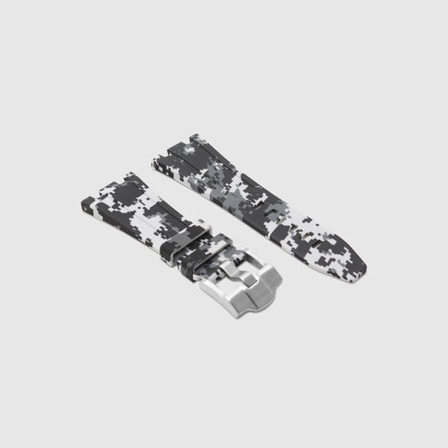 Rubber Strap for Audemars Piguet Diver - Snow Digi Camo