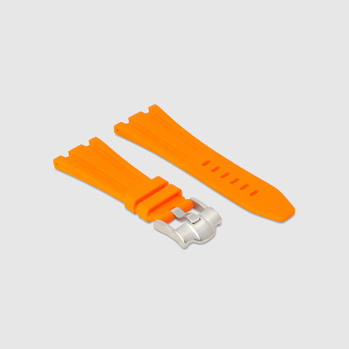 Rubber Strap for Audemars Piguet Diver - Tangerine Orange